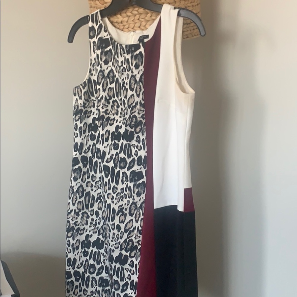 Classic printed sheath dress👗